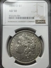 1886-O $1 NGC AU-50 Morgan Silver Dollar