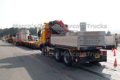 LKW Foto Truck Schweiz gelb FASSI F500 WAHL AG #m7wr
