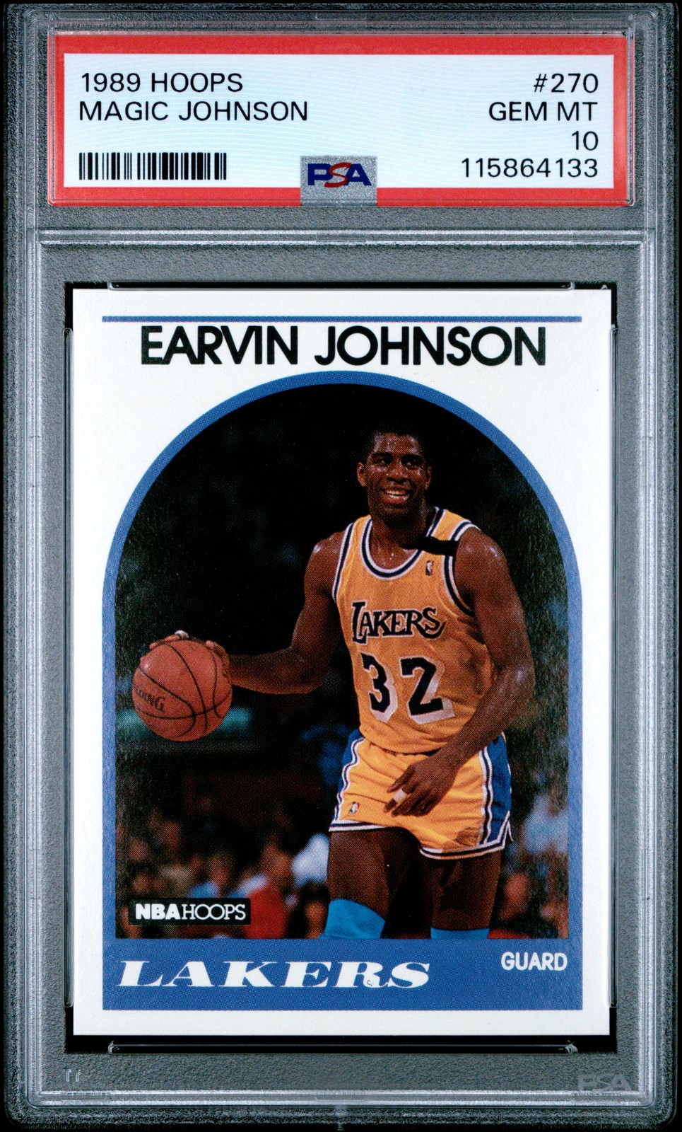 1989 HOOPS #270 MAGIC JOHNSON PSA 10