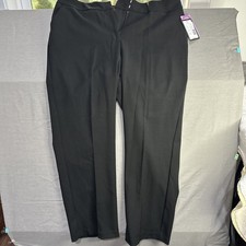 Investments Petites 12R Straight Leg Black Dress Pants