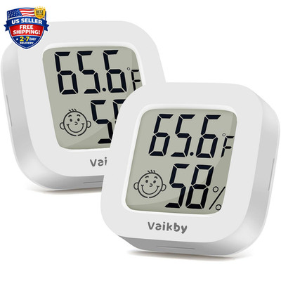 Indoor Thermometer 2Pack, Humidity Gauge Meter Digital Hygrometer Room
