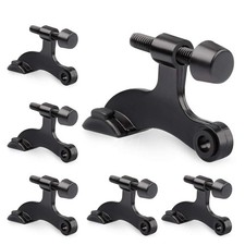 6 Pack Hinge Pin Door Stopper Black - Adjustable Heavy Duty Hinge Pin Door St...