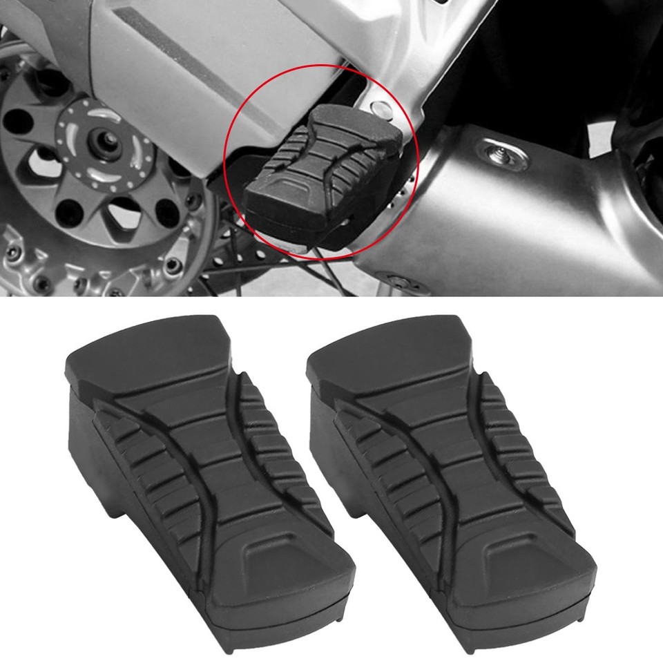 Motorcycle Rear Footpegs Plate Footrest Rubber Pad Cover For R1200GS ...
