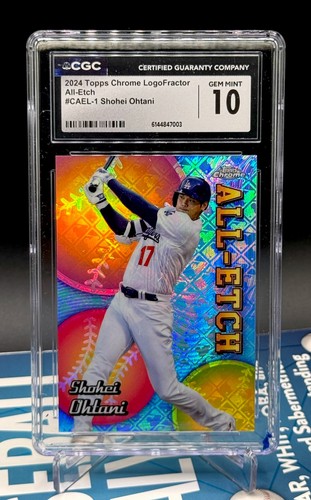 2024 Topps Chrome Shohei Ohtani Logofractor CGC 10 Chrome All Etch #CAEL-1
