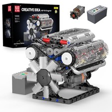 Mould King 10088 V-Type 8-Cylinder Engine Veh...