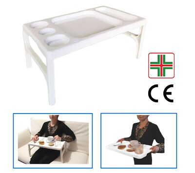 PRATICO Tavolino Vassoio da Letto Pieghevole Porta Colazione per