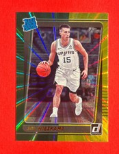 Joe Wieskamp ~ 2021-22 Panini Donruss ~ Rated Rookie Green & Yellow Holo Laser 