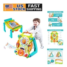 3-in-1 Baby Walker: Sit to Stand Musical Activity Toy for Ages 9 -6