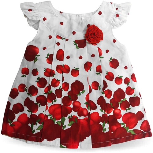 Kleid Baby Kinder Sommerkleid Mädchen Hochzeit Kleider Gestreift Blumen Punkte - Bild 2 von 107