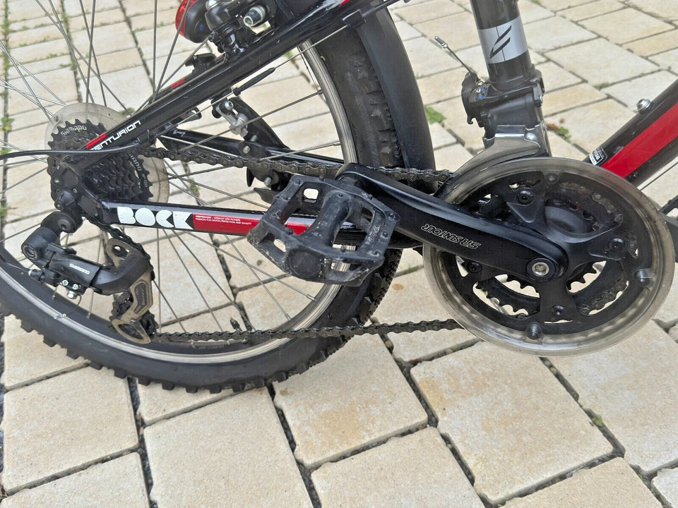 Kinderfahrrad Centurion MTB R´Bock, 24 Zoll, Shimano 21, schwarz/rot, gebraucht - Bild 4 von 4