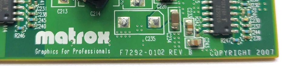 Matrox F7292-0102 Rev B Graphics Video Card 13894 - Image 3 of 4