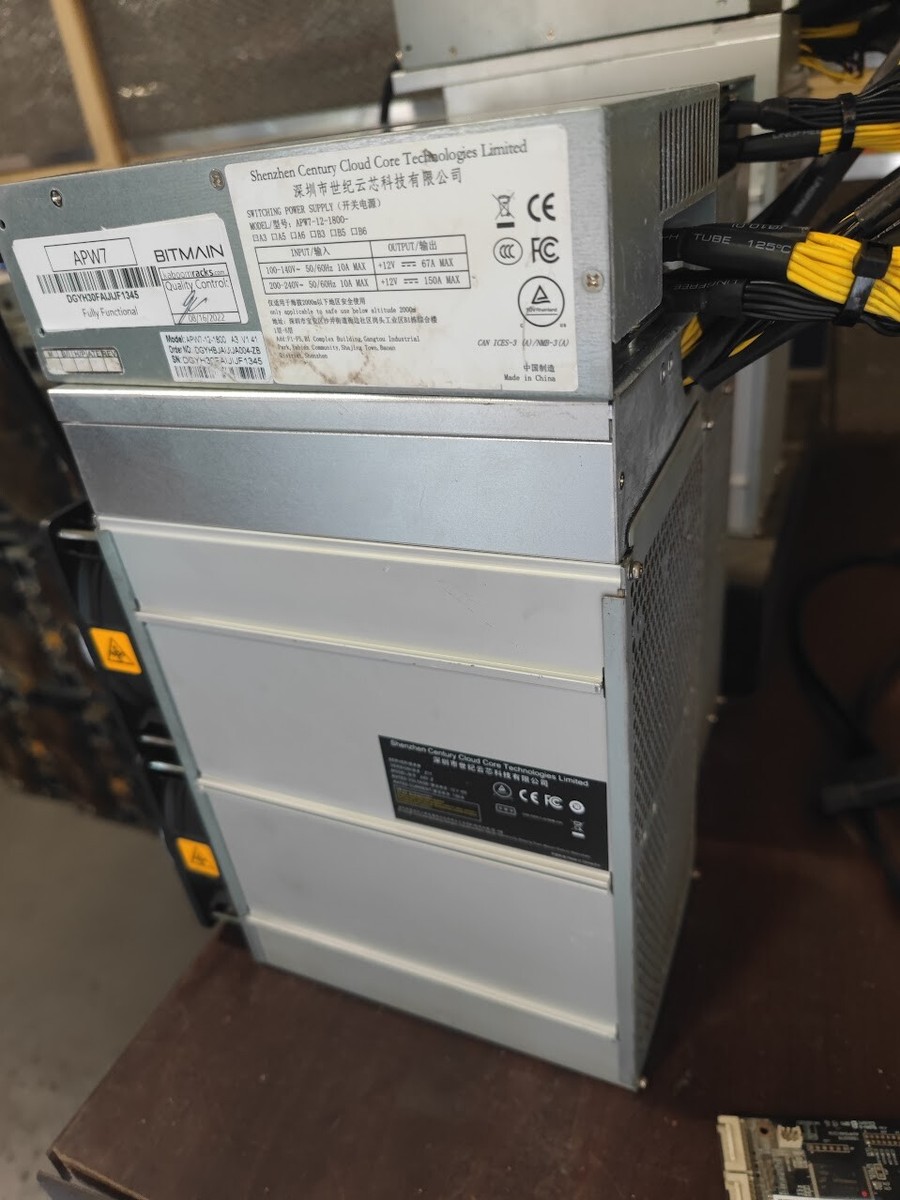 Bitmain Antminer Z11 135Ksol/s Equihash miner w/ APW7 or