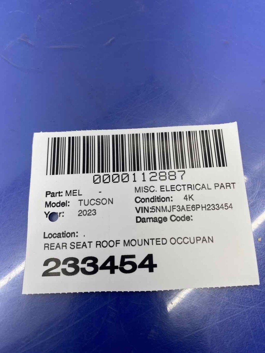 2022 - 2023 HYUNDAI TUCSON OEM REAR SEAT ROOF MOUNTED OCCUPANT SENSOR 95740N9000 | eBay 2022 - 2023 HYUNDAI TUCSON OEM REAR SEAT ROOF MOUNTED OCCUPANT SENSOR 95740N9000 | eBay