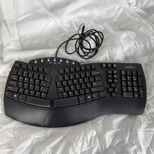 Perixx PERIBOARD-512, Full-Sized Natural Split Ergonomic Keyboard Wired Black - 第 1/10 張圖片