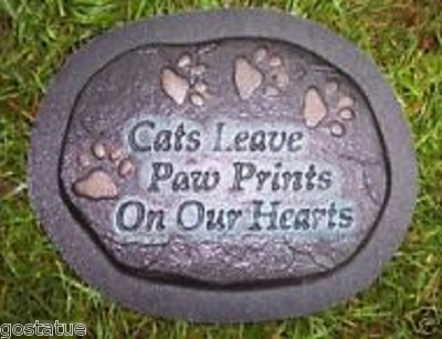 Cat paws mold plaster concrete resin reusable casting mould 10'' x 8'' x 1'' thick