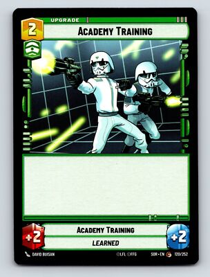 Upgrade Command Academy Training Learned Event Card Bonus Power 2HP