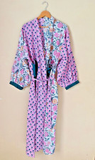 Beautiful Cotton Handblock Prints & Summer Cotton Kimono & green Heart  pockt