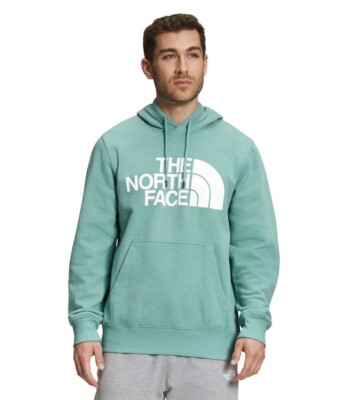 The North Face Men's Half Dome Hoodie Wasabi/ TNF white