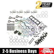Engine Overhaul Rebuild Kit & Crankshaft & 4X Con Rods For Hyundai KIA 2.4L