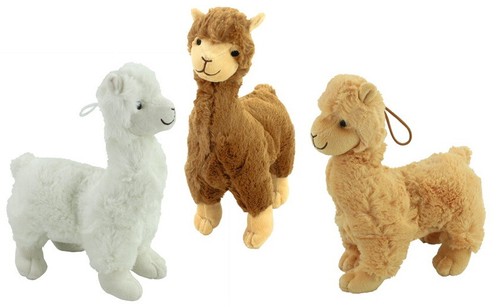 Alpaka Schlüsselanhänger Plüsch - Lama Kuscheltier Anhänger DOLKAR