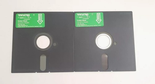 Timeworks Evelyn Wood Dynamic Reader For Apple II, IIE IIC Vintage Software 1984 - Picture 2 of 4