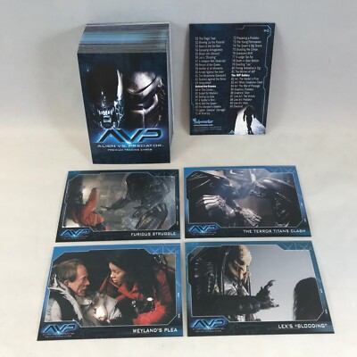 ALIEN vs. PREDATOR AVP Inkworks 2004 Complete Trading Card Set