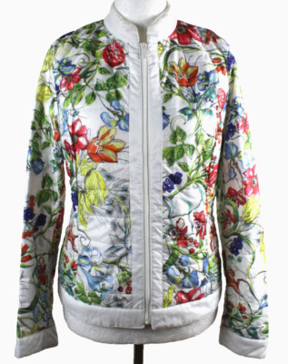 Concept K Jacke Steppjacke Blumen-Muster Damen Gr.40,sehr guter Zustand