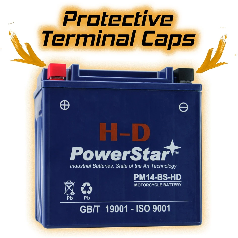 YTX14-BS 3 Year Warranty High Performance Powersport Battery - Image 3 of 4