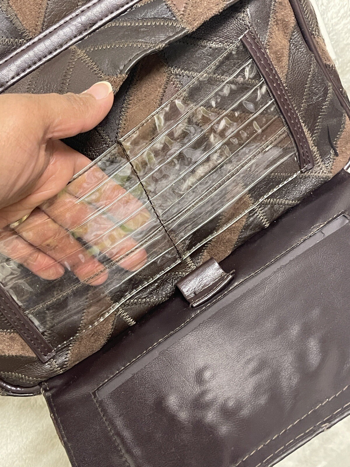 La Covina Patchwork Leather Crossbody/Shoulder Ba… - image 15