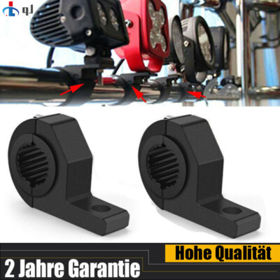 2 Stück Arbeitsleuchten Halterung Universal Light Bar Mounting Brackets 22-32mm