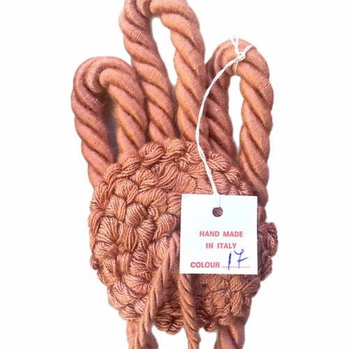 Curtain Drapery Tieback Rope Tassel Handmade Italy Craft Supply Vintage Set of 3 - Picture 4 of 6