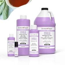 Sage & Citrus Fragrance Oil for Body, Candle, Soap, Lotion, Incense, Diffuser