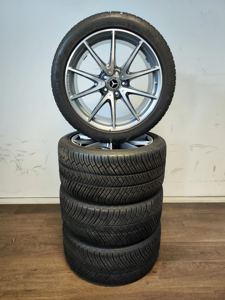 4 Winterräder 265 40 - 295 35R19 Mercedes E Klasse W213 AMG 19" Alufelgen - Bild 2 von 4