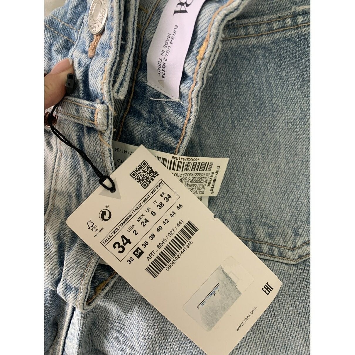 6045 027 zara jeans