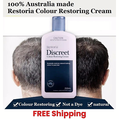 Restoria Discreet Hair Colour Restoring Cream Grey Hair Covering