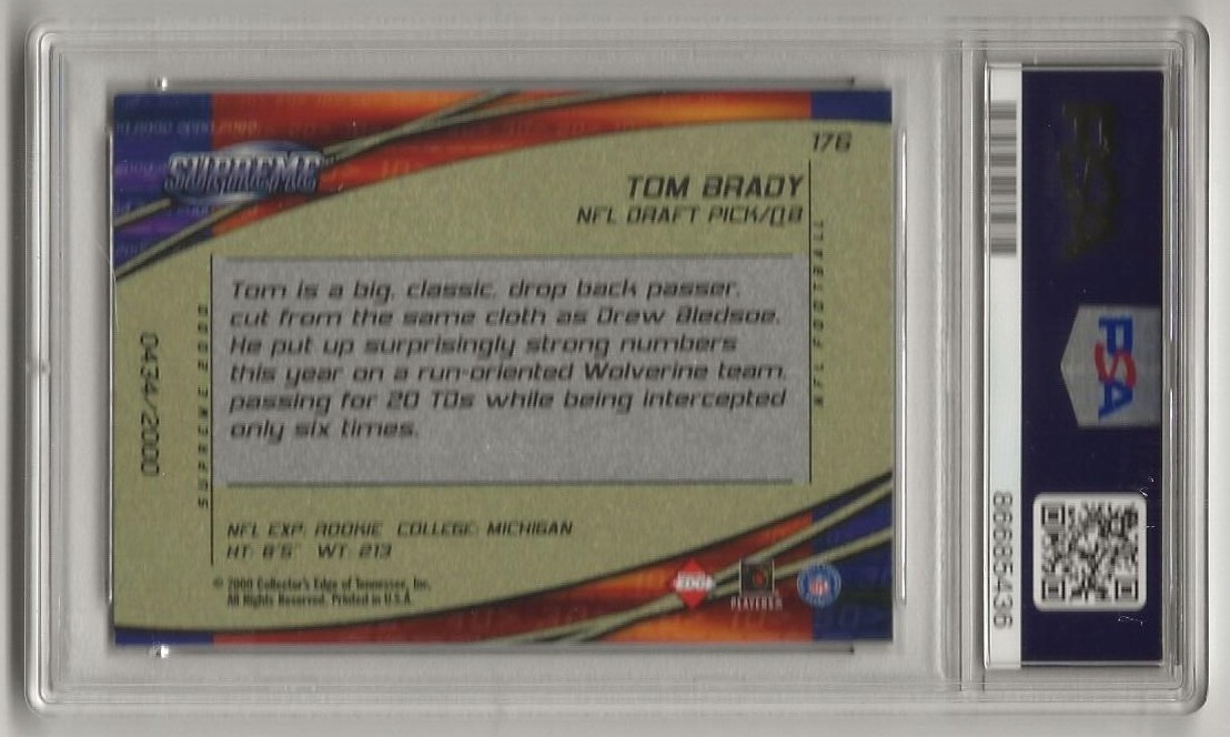 その他 TOM BRADY rc Playoff Tom Brady Rookie Football Sports Trading Cards