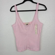 Universal Thread Tank Top Womens Large Pink Sleeveless Fitted Summer Camisole