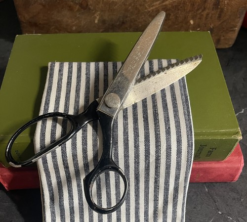 Tijeras rosadoras vintage Wiss modelo CB7 grandes/resistentes de 7" hechas en EE. UU. - Imagen 4 de 7