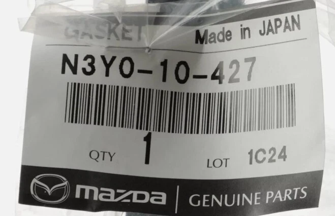 Junta de cárter de aceite original Mazda N3Y0-10-427 RX-7 13B giratoria 1985-1991 Foto 4 de 4