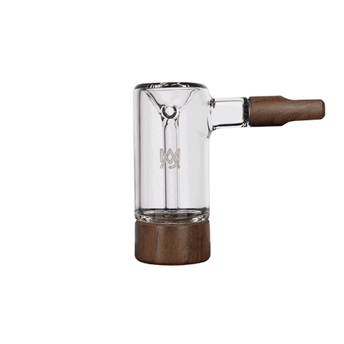 MJ Arsenal Alpine Series STEAMBOAT Bubbler Borosilicate Glass w Walnut Wood - Picture 3 of 12