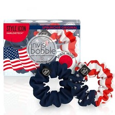 Style Icon - Sprunchie Original - Invisibobble - Red White Blue 2 packs 4 total