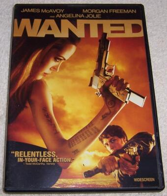 Wanted (Single-Disc Widescreen Edition) DVD James McAvoy Morgan Freeman