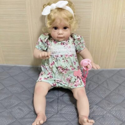 22inch Reborn Baby Dolls Princess Maggi Lovely Girls Real Reborn Toddler Puppe