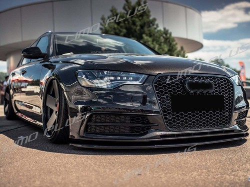 🔥RS6 Style Front Mesh Honeycomb Grille Grill For Audi A6 S6 C7 2012-2015 - Picture 2 of 10
