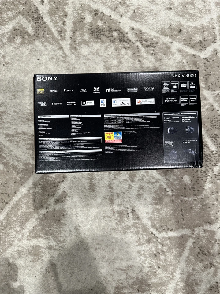 Sony  NEXVG900 Full Frame Interchangeable Lens Camcorder Video Camera - Image 4 of 4