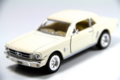 #ad 5quot; Kinsmart 1964 1 2 Ford Mustang Diecast Model Toy Car 1:36 Cream White $9.98
