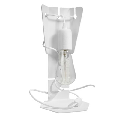 NEU Tischlampe ARBY Stahl Weiß E27 LED SOLLUX LIGHTING Esszimmer Schlafzimmer