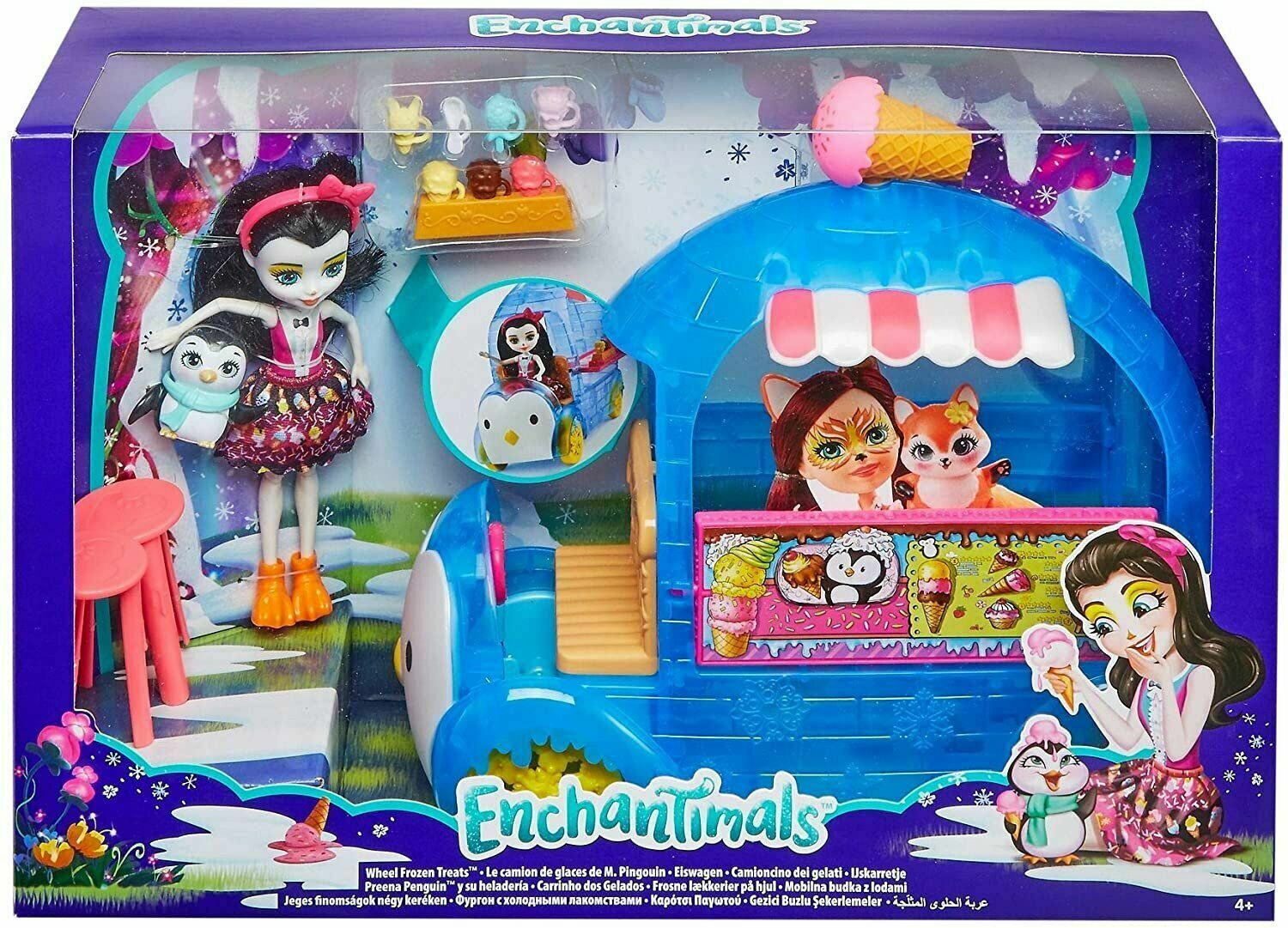 enchantimals preena penguin doll playset