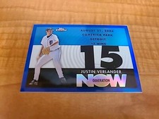 2007 Topps Chrome Generation Now Blue Refractor /100 Justin Verlander #GN297 $$$