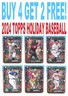 2024 Topps Holiday Baseball Base (BUY 4 GET 2 FREE) You Pick - Complete Your Set